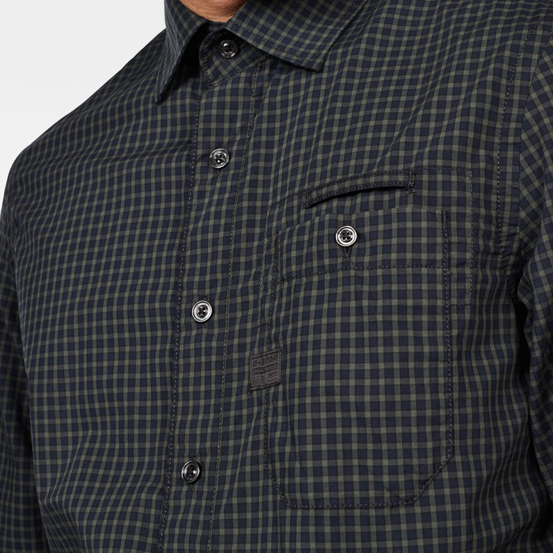 G-Star RAW® Bristum 1 Pocket Slim Overhemd Donkerblauw detail shot