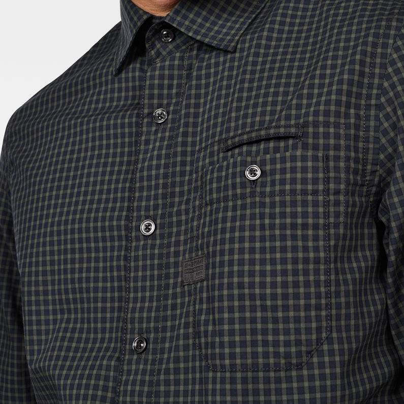G-Star RAW® Camisa Bristum 1 Pocket Slim Azul oscuro detail shot