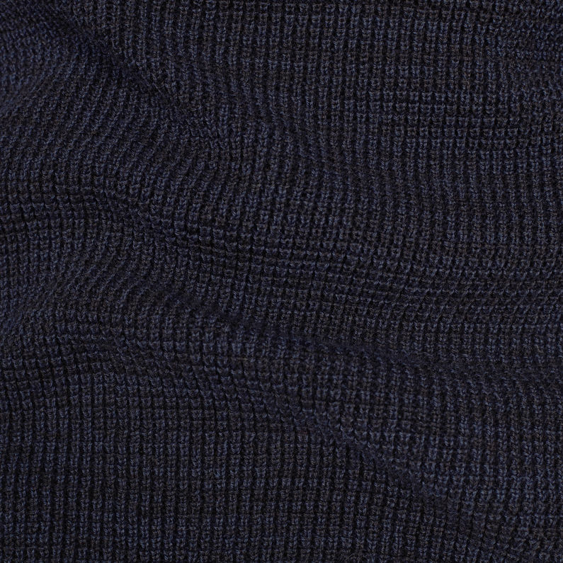 G-Star RAW® Muzaki Knitted Sweater Black fabric shot