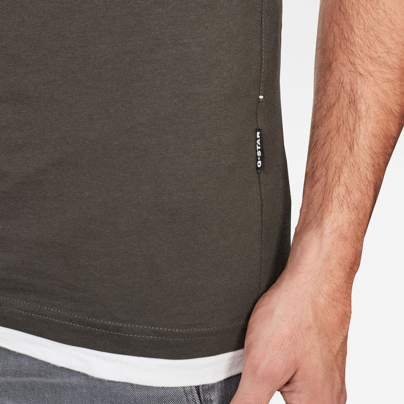 G-Star RAW® Graphic 13 Slim T-Shirt Grey detail shot