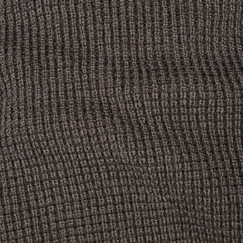 G-Star RAW® Stagione Zip Through Knitted Sweater Grey fabric shot
