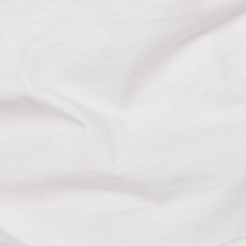 G-Star RAW® Graphic 13 Slim T-Shirt White fabric shot