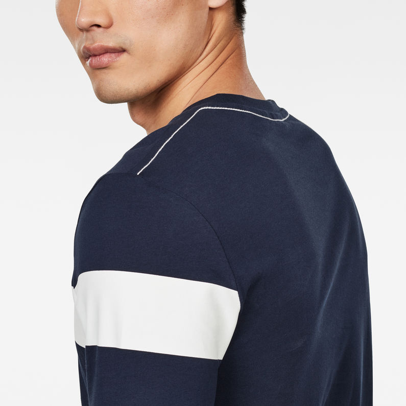 G-Star RAW® T-Shirt Graphic 13 Slim Bleu foncé detail shot