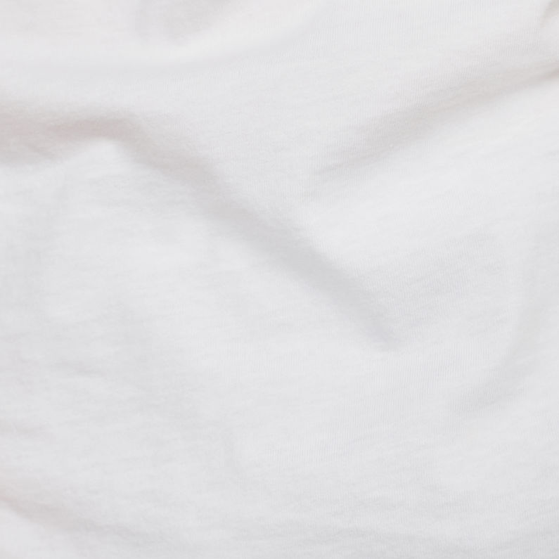G-Star RAW® T-Shirt Graphic 1 Slim Blanc fabric shot