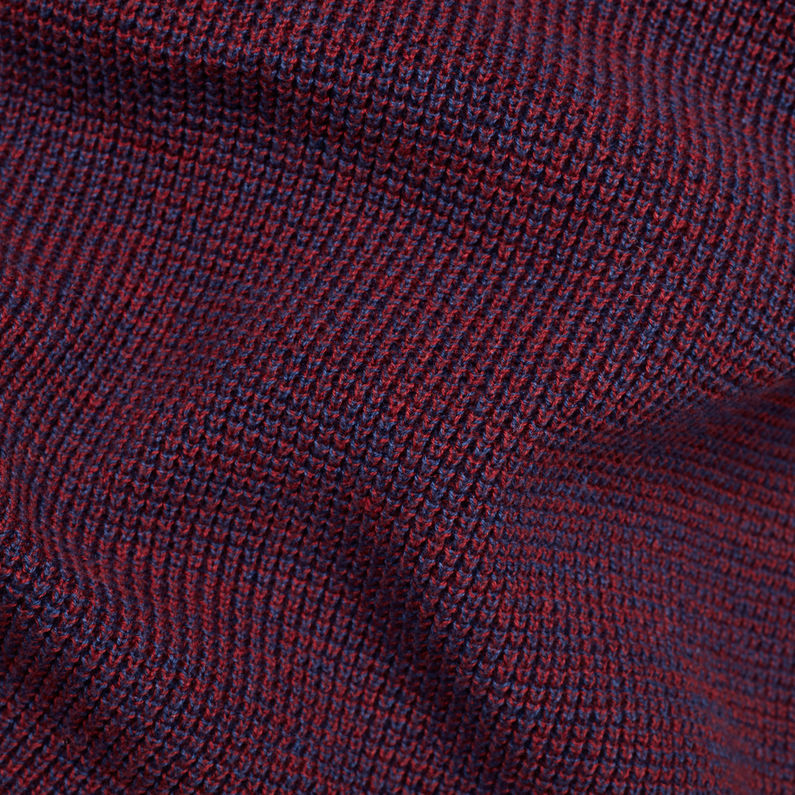 G-Star RAW® Muzaki 1\2 Zip Knitted Sweater Purple fabric shot