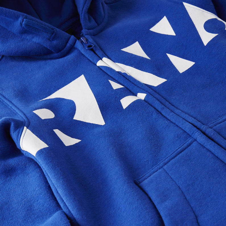 G-Star RAW® Hooded Cardigan Medium blue detail shot