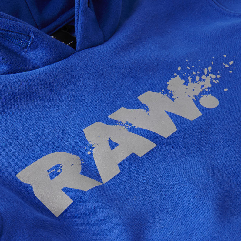 G-Star RAW® Hooded Sweater Medium blue detail shot
