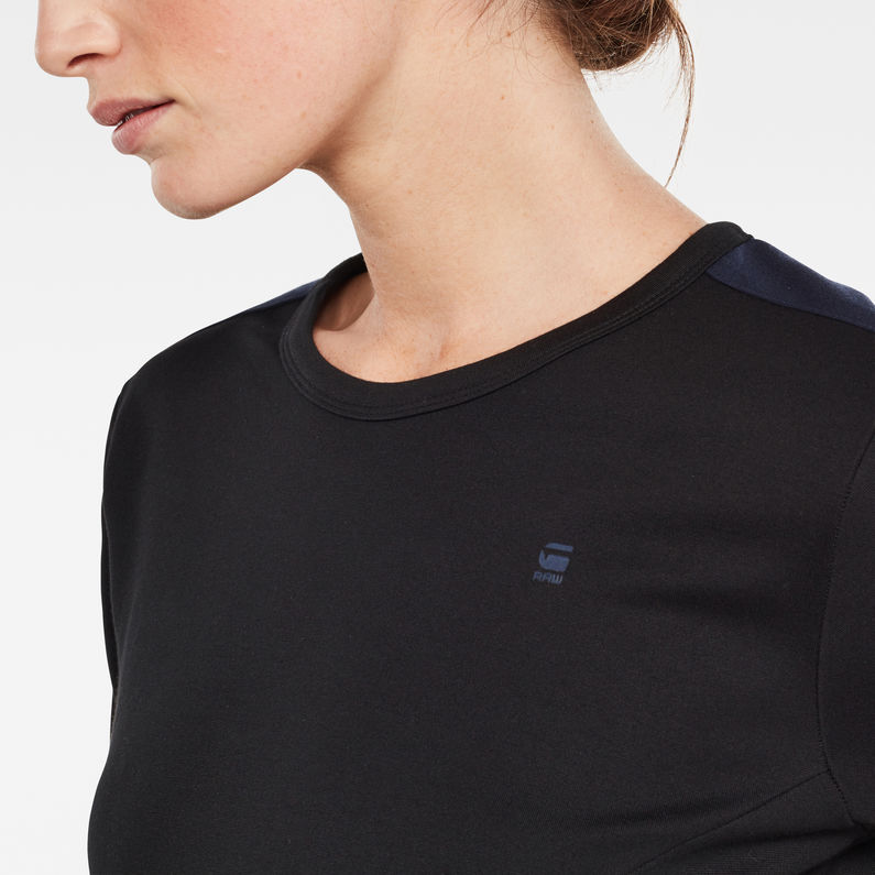 G-Star RAW® Nostelle Cropped Pullover Schwarz detail shot