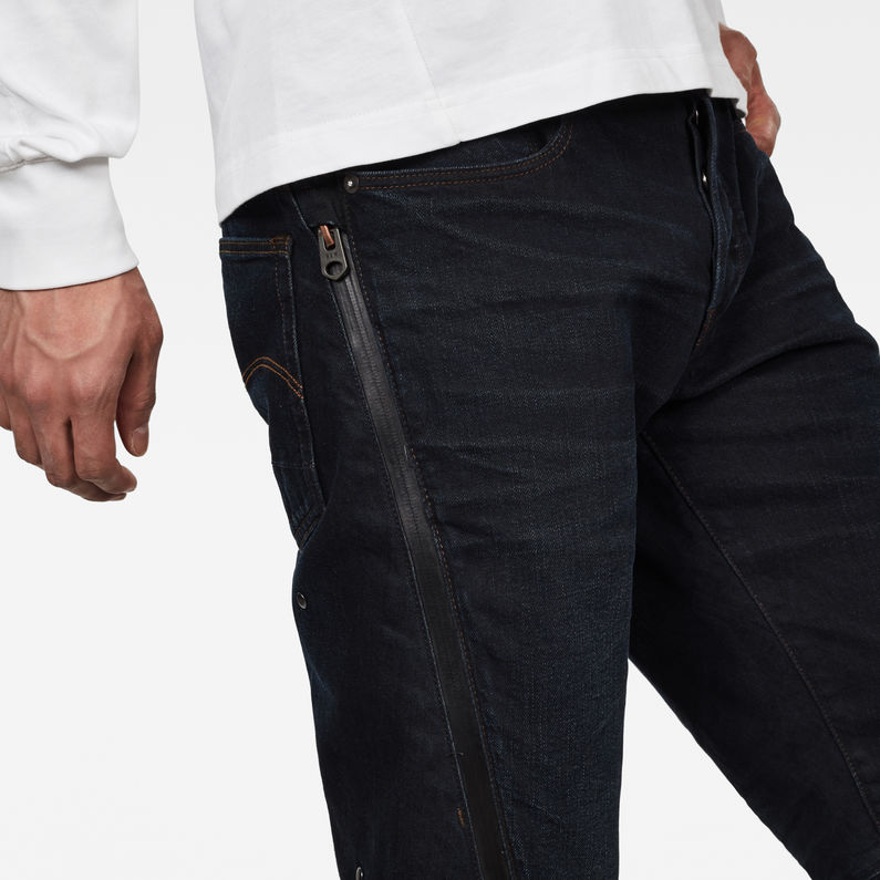 G-Star RAW® Citishield 3D Slim Tapered Jeans Dunkelblau detail shot