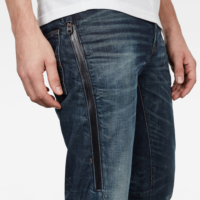 G-Star RAW® Citishield 3D Slim Tapered Jeans Dunkelblau detail shot
