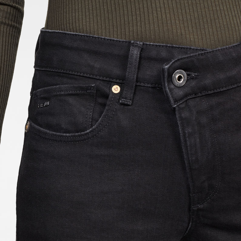 G-Star RAW® Joci 3D Mid Slim Jeans Schwarz detail shot