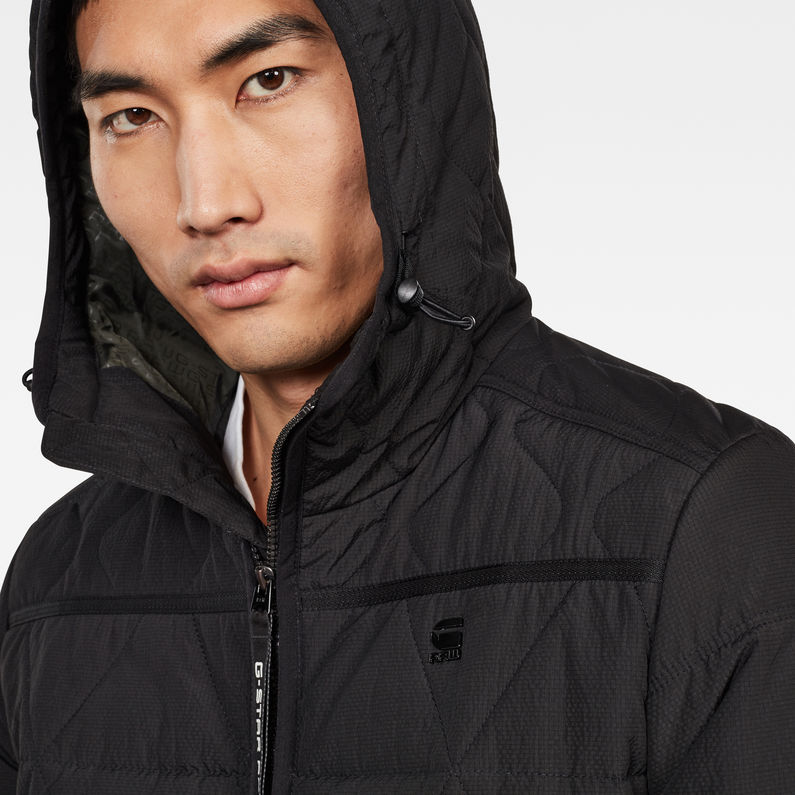 G-Star RAW® Chaqueta Edla Multiquilted Negro detail shot