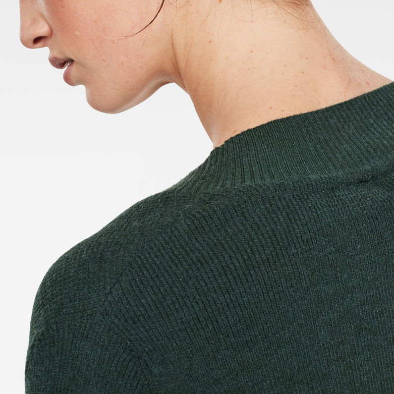 G-Star RAW® Pull en maille Knitr Vert detail shot