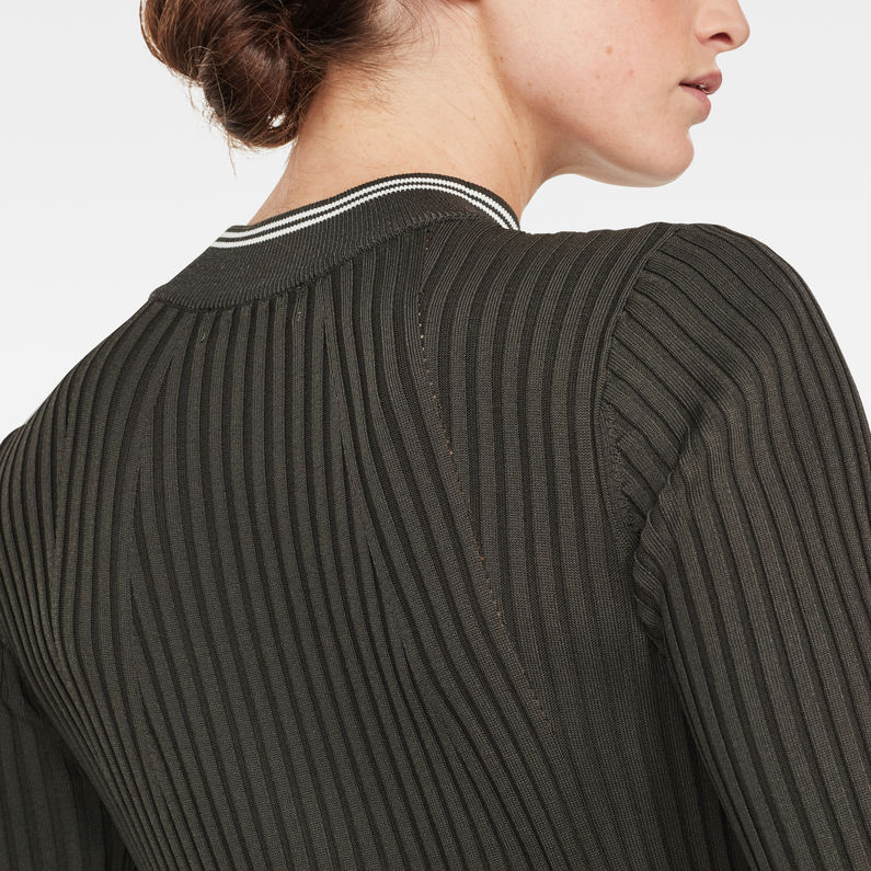G-Star RAW® Lynn Mock Turtle Kleid Grau detail shot