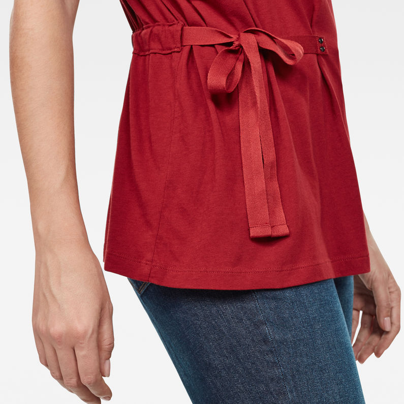 G-Star RAW® Haut Disem Loose Rouge detail shot