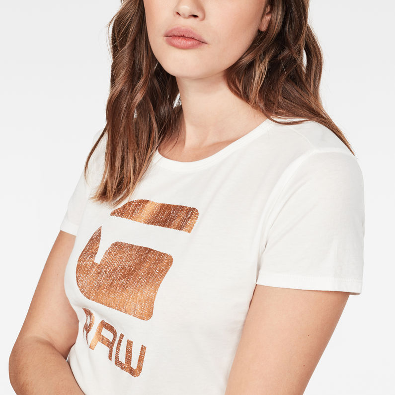 G-Star RAW® Graphic 21 Top Beige detail shot