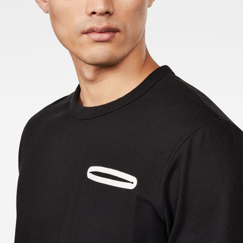 G-Star RAW® Quark Pocket T-Shirt ブラック detail shot