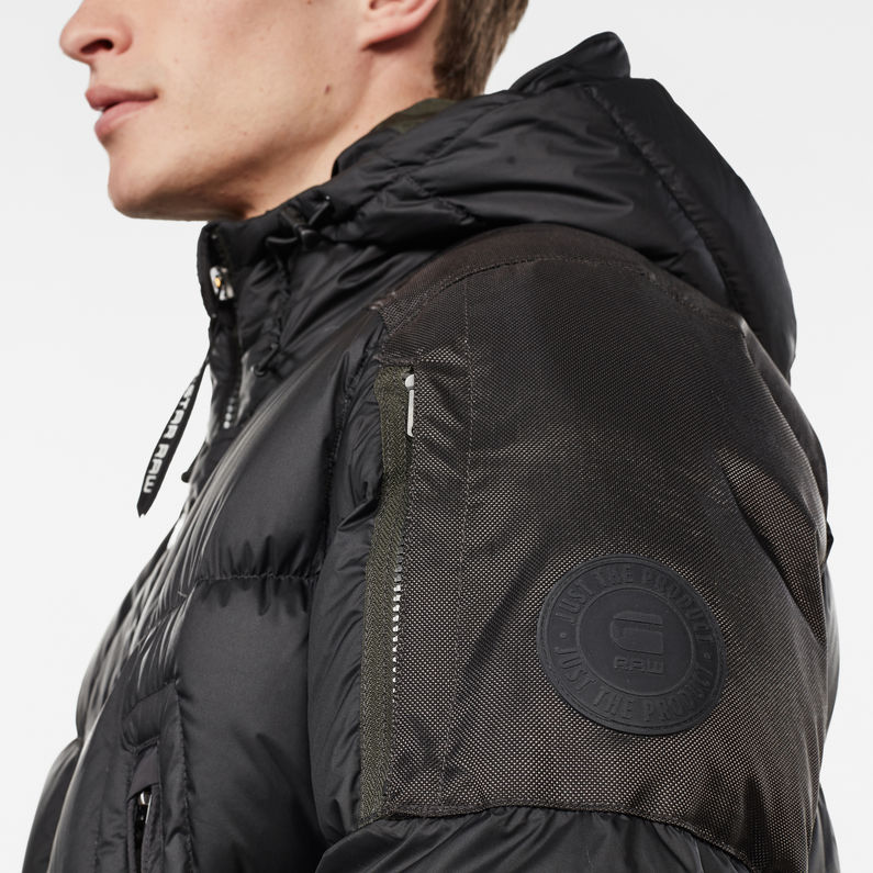 G-STAR® Whistler Down Parka Schwarz detail shot