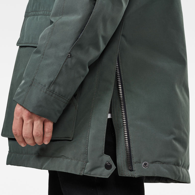 G-STAR® Citishield Short Parka Green detail shot