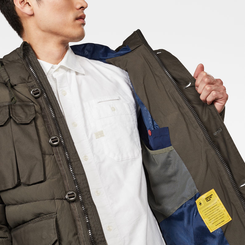 G-Star RAW® Whistler Utility Jacket Grey detail shot