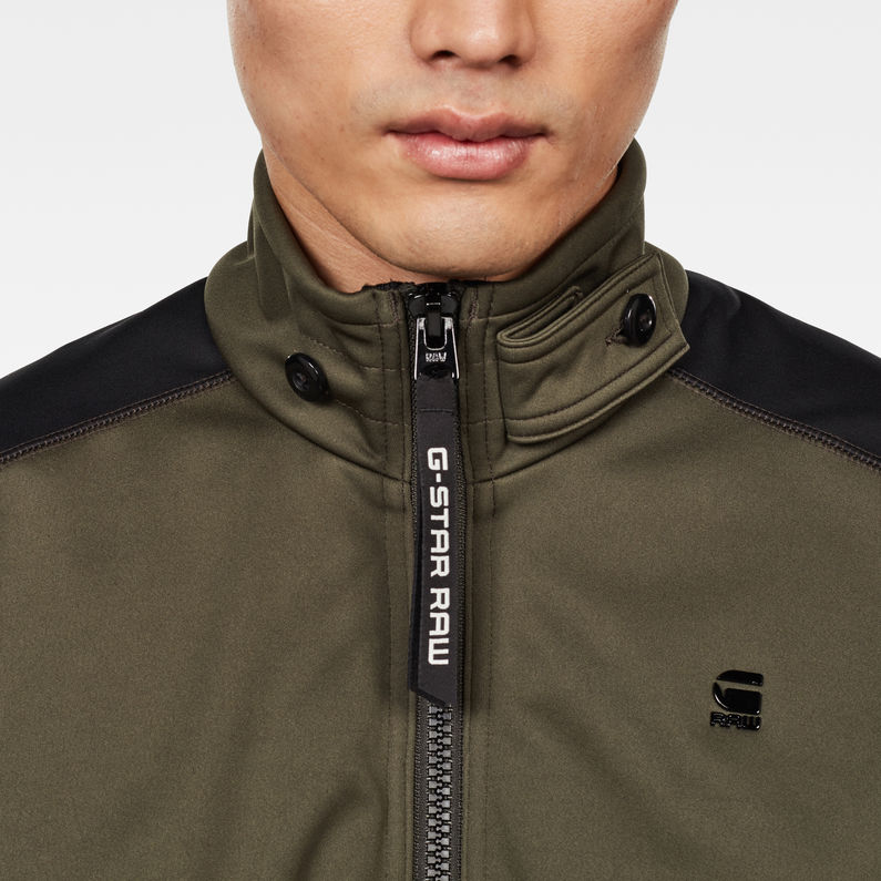 G-Star RAW® Veste Meson Track Softshell Gris detail shot