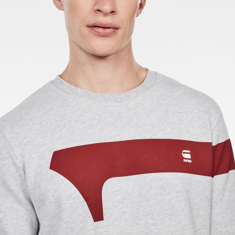 G-Star RAW® Pull Graphic 13 Gris detail shot