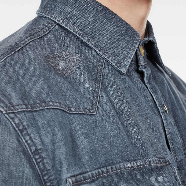 G-Star RAW® 3301 Slim Shirt Grey detail shot