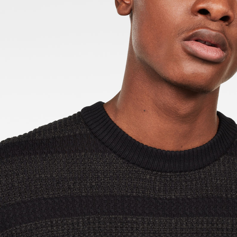 G-Star RAW® Jersey Charly Knitted Negro detail shot