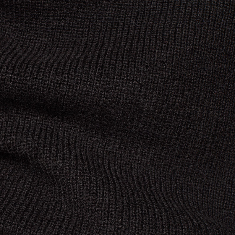 G-STAR® Stagione Knitted Sweater Black fabric shot