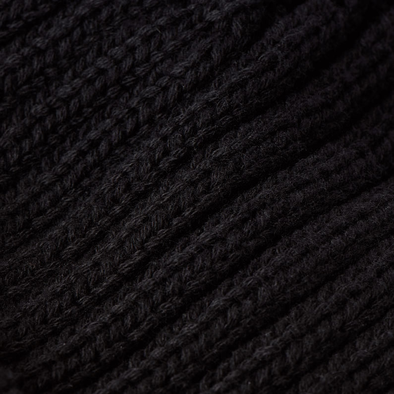 G-Star RAW® Vaan Beanie Black fabric shot