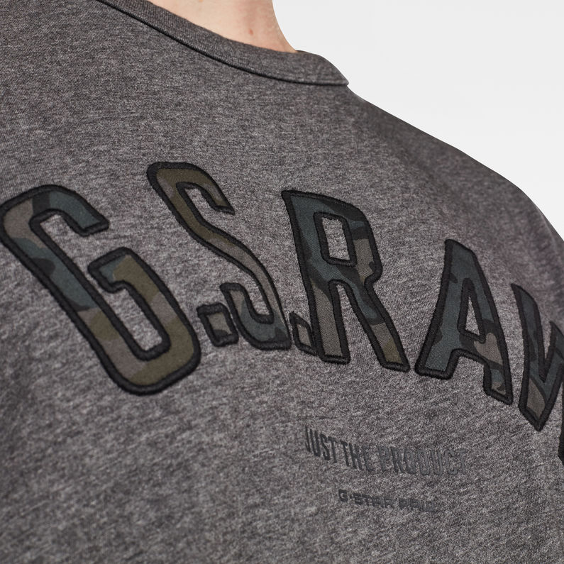 G-Star RAW® Graphic 12 T-Shirt Grijs detail shot