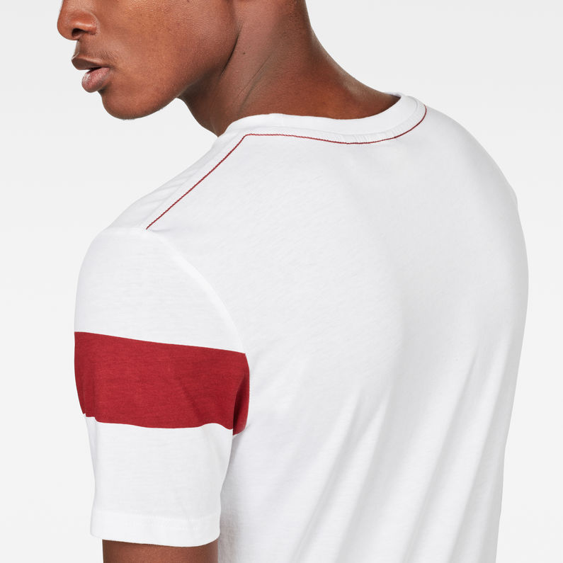 G-Star RAW® Camiseta Graphic 13 Slim Blanco detail shot