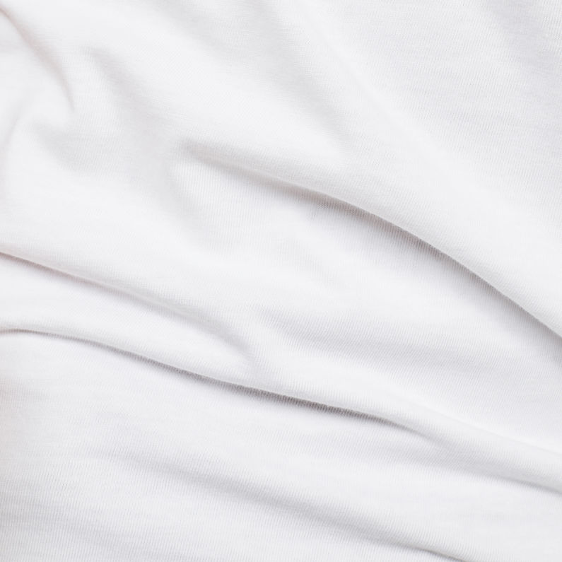 G-Star RAW® Camiseta Graphic 13 Slim Blanco fabric shot