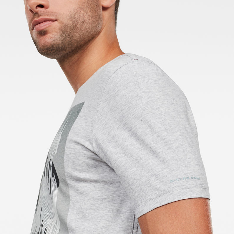G-Star RAW® Graphic 1 Slim T-Shirt Grau detail shot