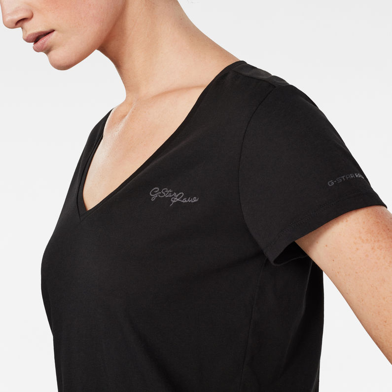 G-Star RAW® Top Graphic 2 Negro detail shot