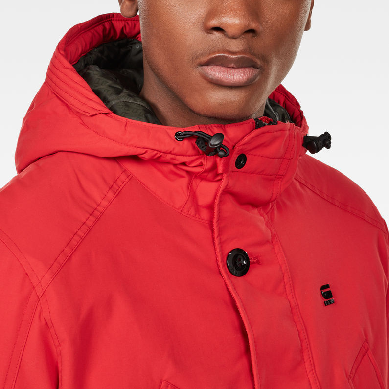 G-Star RAW® Parka Vodan Padded Rojo detail shot