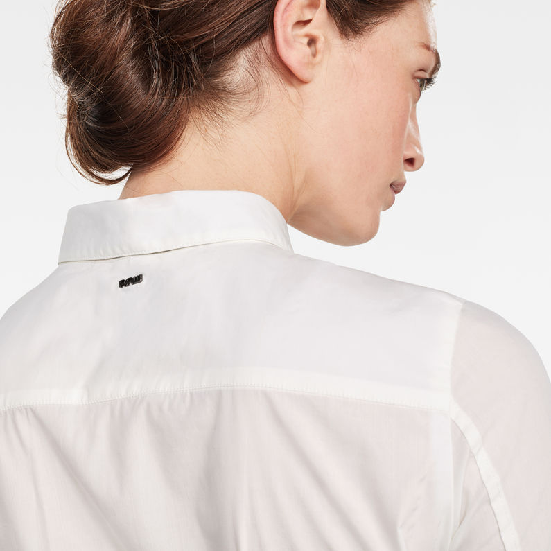 G-STAR® Syenite Slim Shirt Met Strik Wit