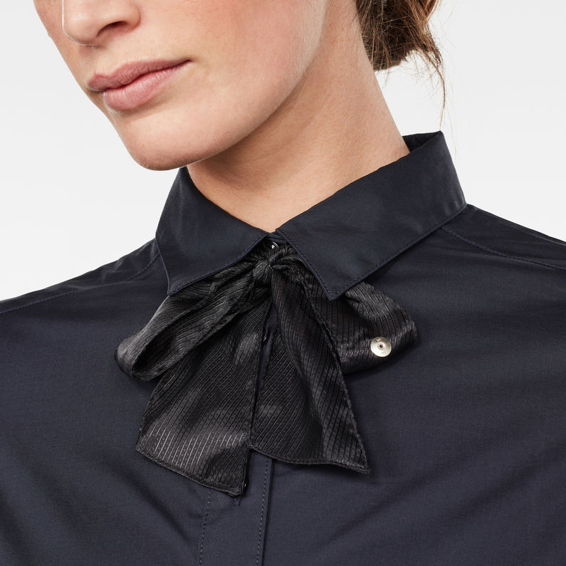 G-Star RAW® Syenite Slim Bow Shirt Dark blue detail shot