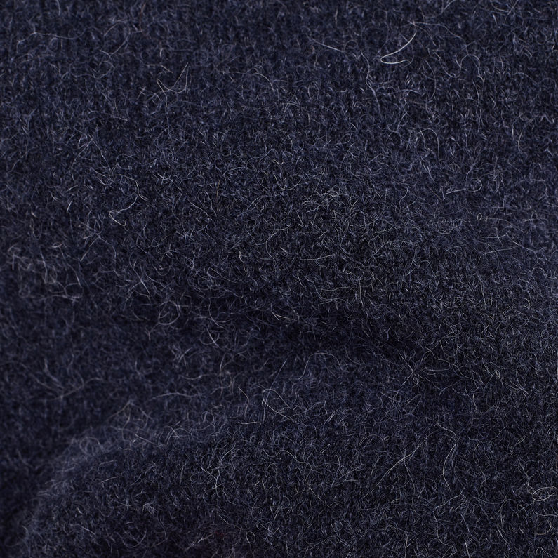 G-Star RAW® Terrapin Turtleneck Knitted Sweater Medium blue fabric shot
