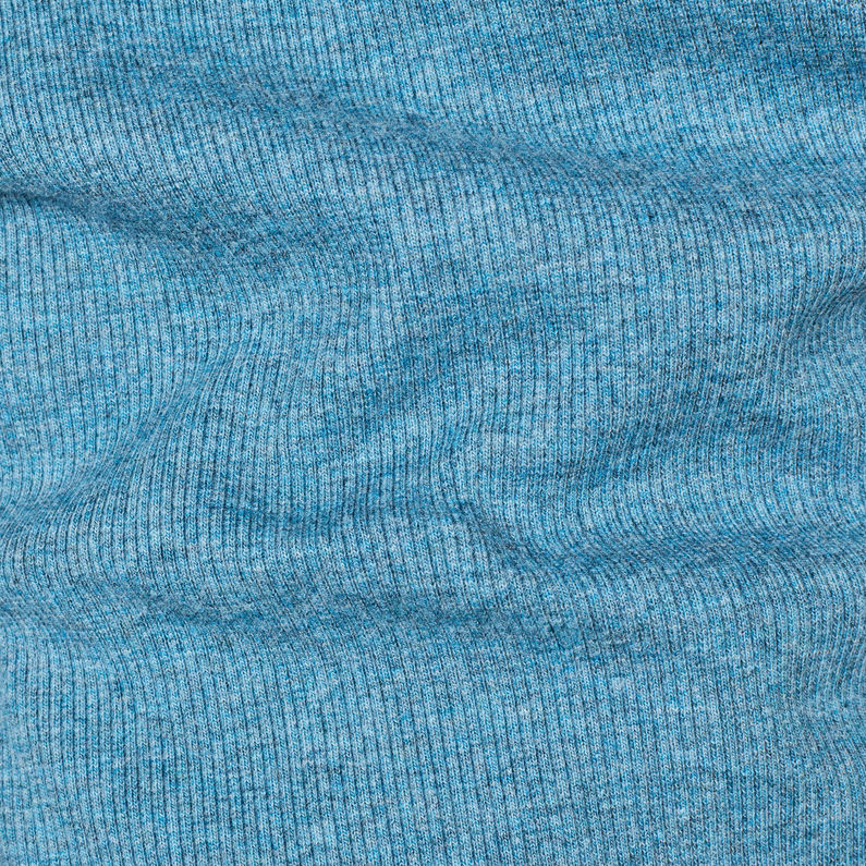 G-Star RAW® Sudadera Korpaz Mock Azul intermedio fabric shot