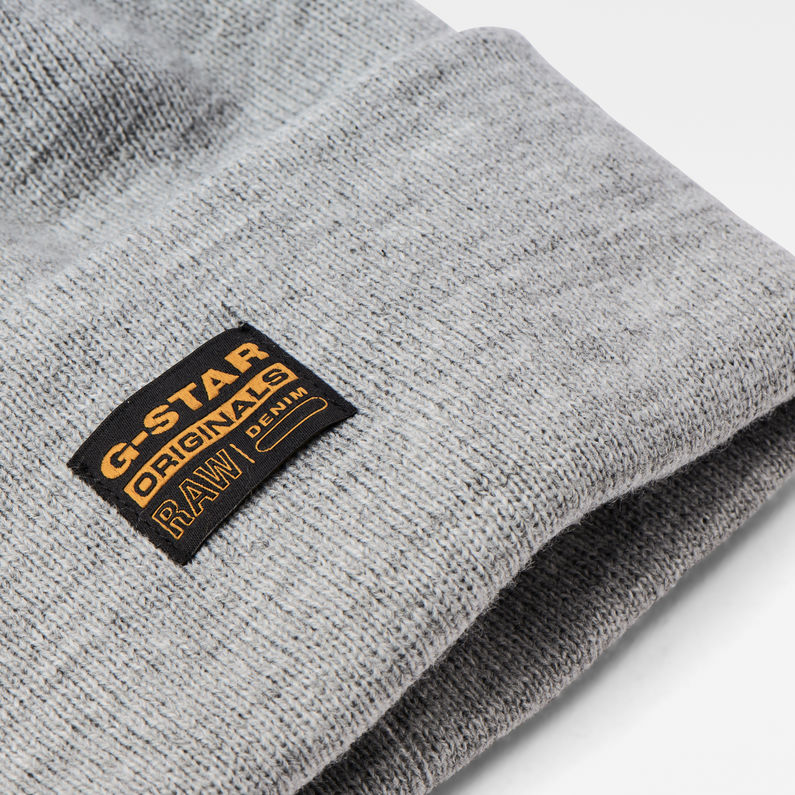 G-Star RAW® Effo Originals Beanie Grey detail shot buckle