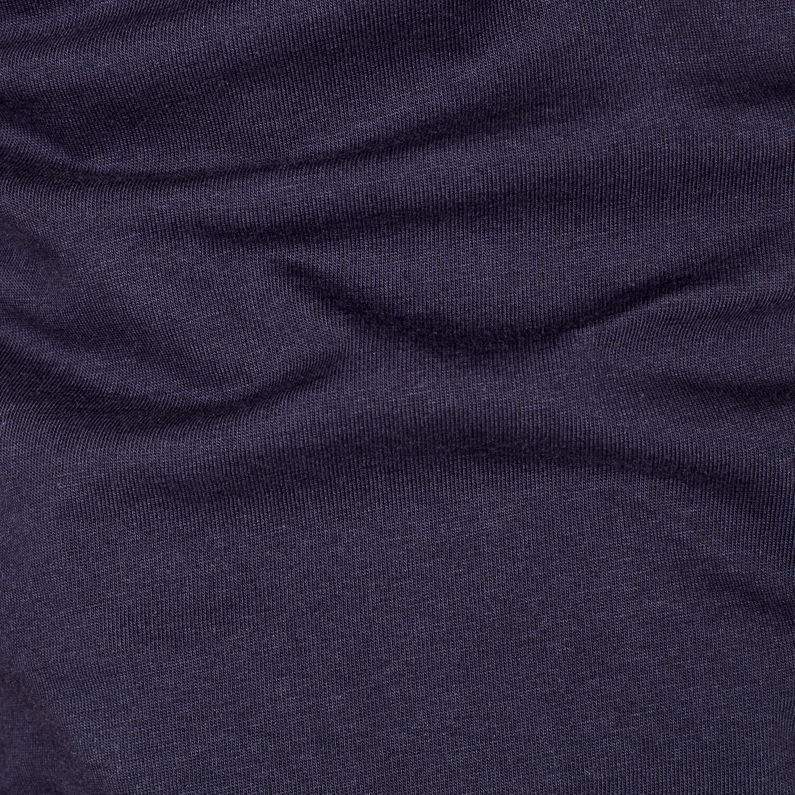 G-Star RAW® Straight Round Pocket T-Shirt Dark blue fabric shot