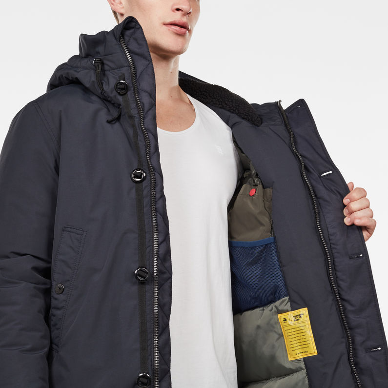 G-Star RAW® Arctic Expedition Jack Donkerblauw detail shot