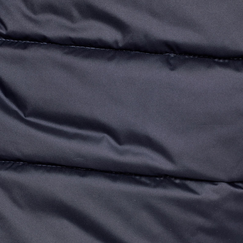G-Star RAW® Atoll quilted anorak Bleu foncé fabric shot