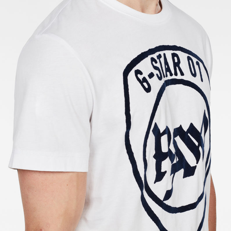 G-Star RAW® Graphic 10 Top White detail shot