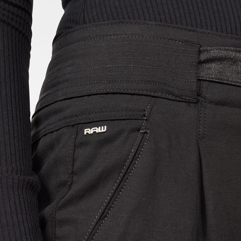 G-Star RAW® Chinos Chisel Mid Boyfriend Ankle Negro detail shot