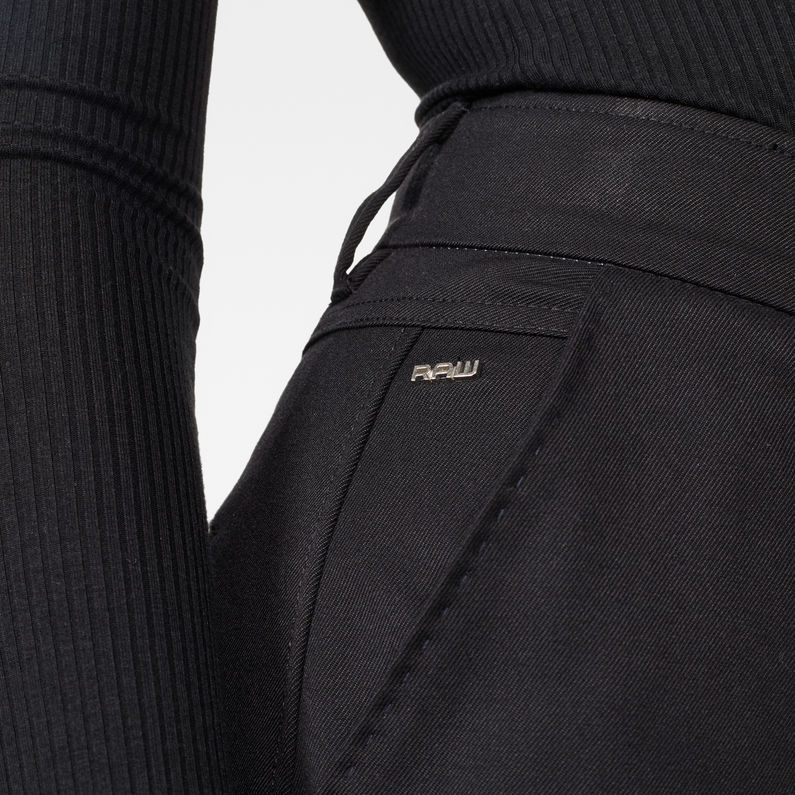 G-STAR® Jupe-culotte Pintuck Noir detail shot
