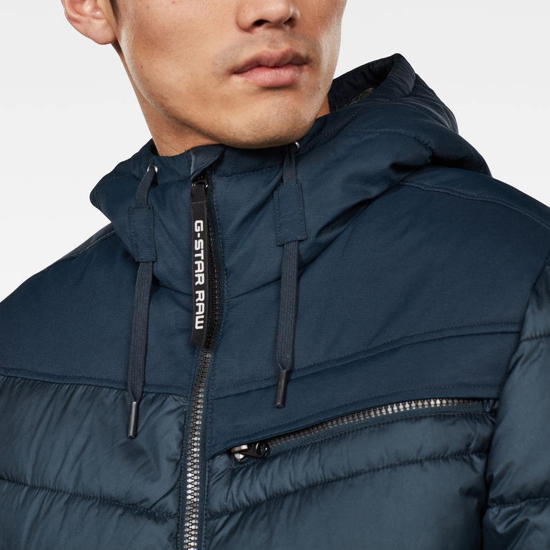 G-Star RAW® Attacc Quilted Jacket ミディアムブルー detail shot
