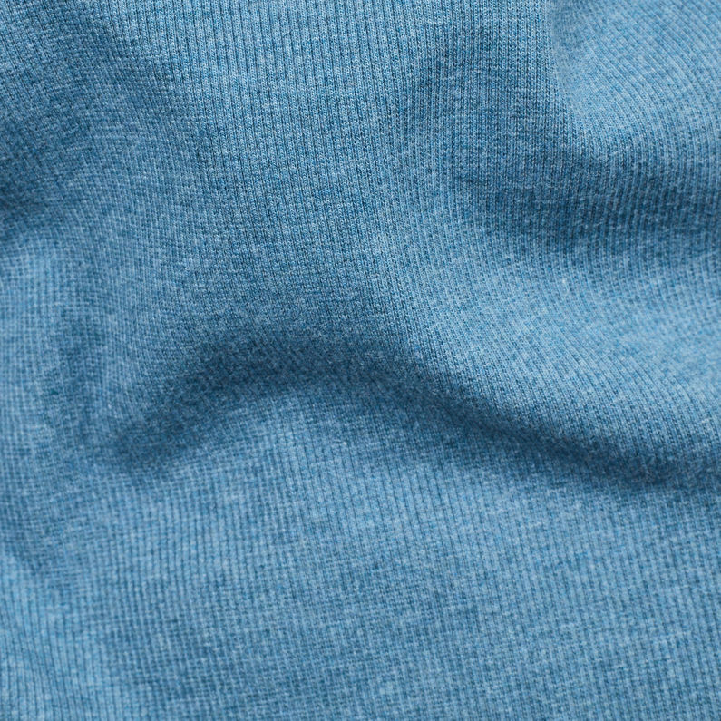 G-Star RAW® Sudadera Korpaz Mock Azul intermedio fabric shot