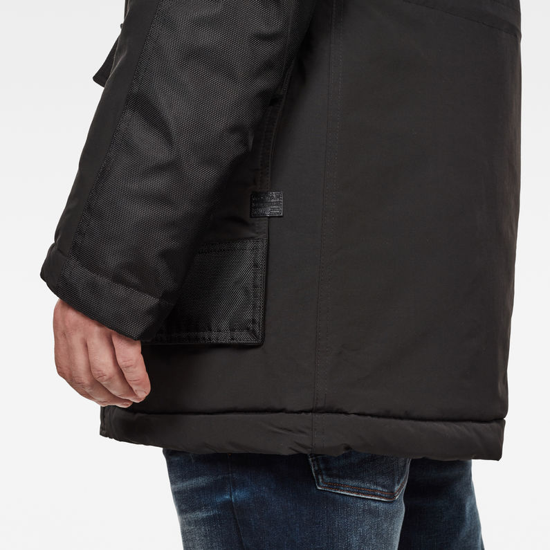 G-Star RAW® Parka Vodan Padded Negro detail shot